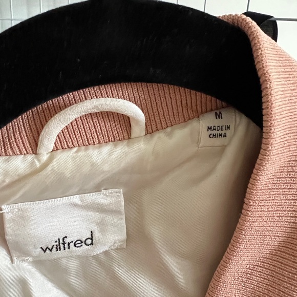 Wilfred Bomber Jacket in Dusty Rose - Size Medium - Picture 3 of 3